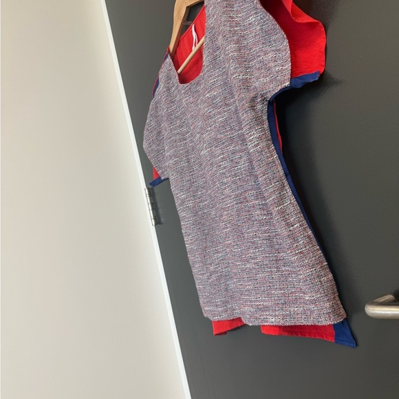 Sachin + Babi S EUC ribbon Red and Blue Blouse - Picture 4 of 16